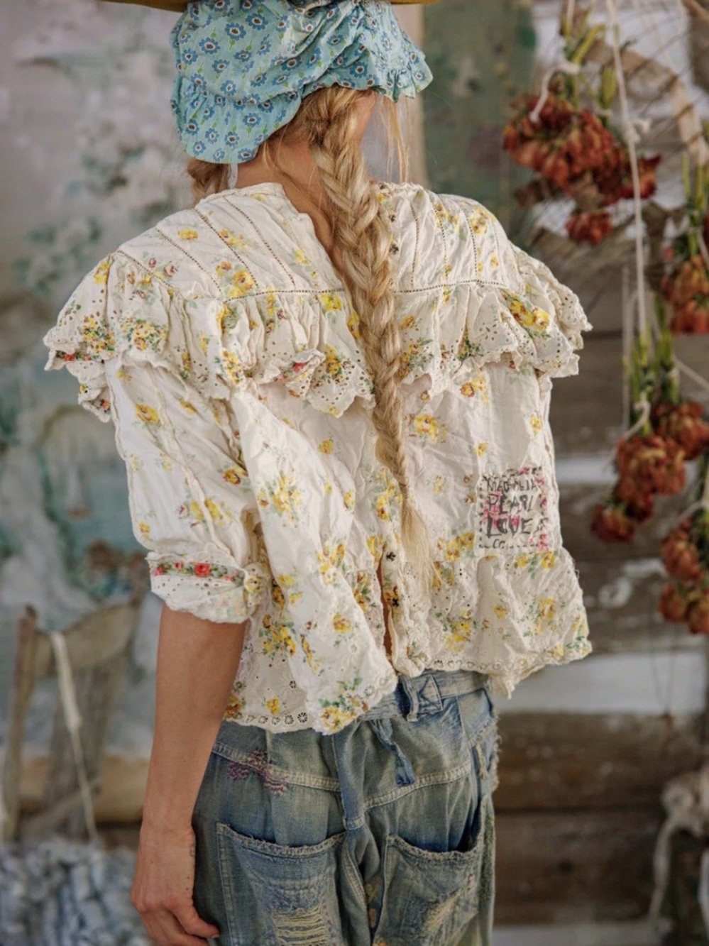 Magnolia Pearl Eyelet Eadred Blouse - Picture 3 of 10